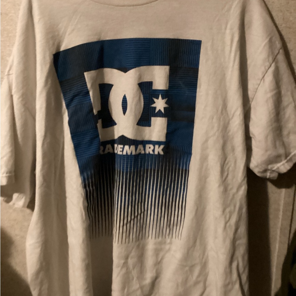 DC graphic t shirt blue white XXL